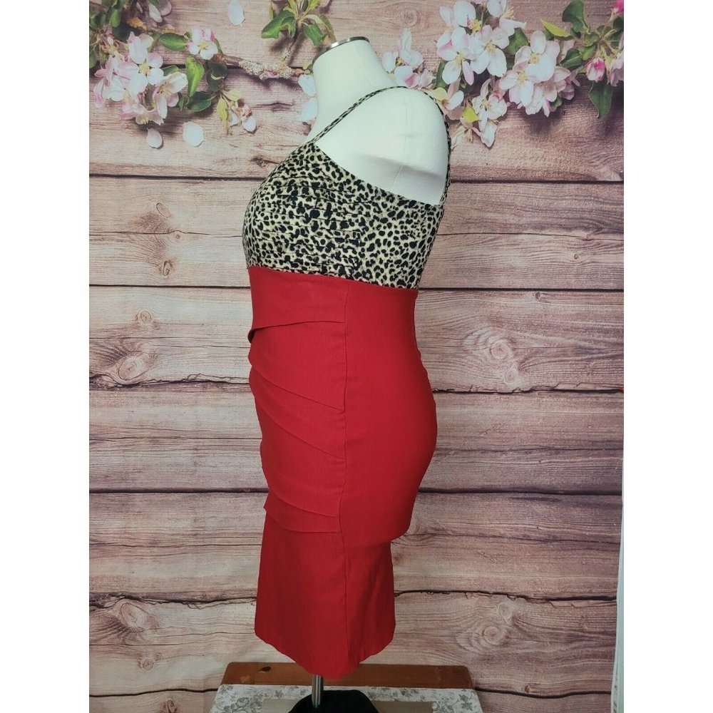 Torrid Womens Dress Bodycon Leopard Animal Print Plus Size 16 - Picture 4 of 11